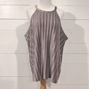 River Island shiny slinky cocktail tank size UK 16, silver lavender color